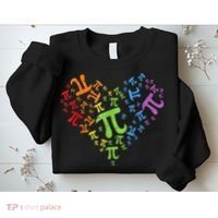 Heart Pi Day Funny Graphic Math Teacher Sweatshirt thumb 2