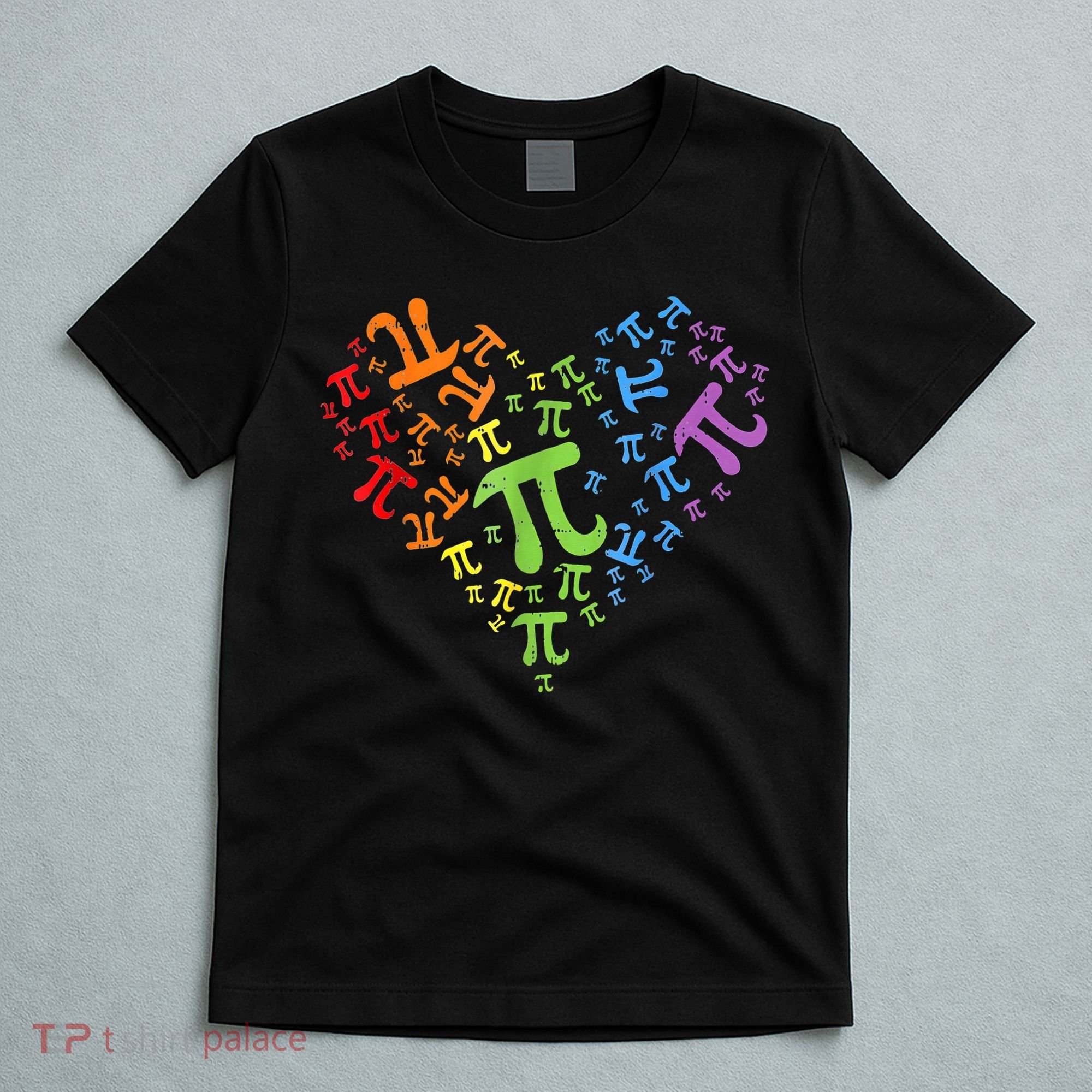 Heart Pi Day Funny Graphic Math Teacher T-Shirt