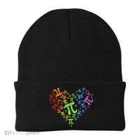 Heart Pi Day Funny Graphic Math Teacher Beanie thumb 0