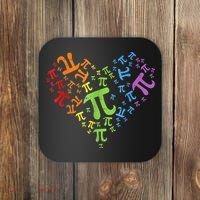 Heart Pi Day Funny Graphic Math Teacher Coaster thumb 0