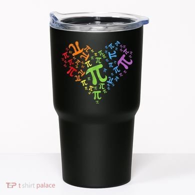 Heart Pi Day Funny Graphic Math Teacher Tumbler