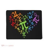 Heart Pi Day Funny Graphic Math Teacher Mousepad thumb 0