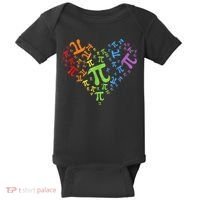 Heart Pi Day Funny Graphic Math Teacher Baby Bodysuit thumb 0