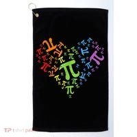 Heart Pi Day Funny Graphic Math Teacher Golf Towel thumb 0