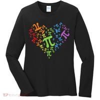 Heart Pi Day Funny Graphic Math Teacher Women's Long Sleeve Shirt thumb 0