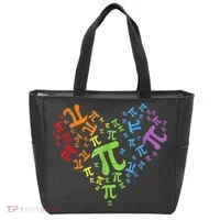 Heart Pi Day Funny Graphic Math Teacher Tote Bag thumb 0