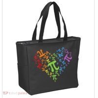 Heart Pi Day Funny Graphic Math Teacher Tote Bag thumb 2