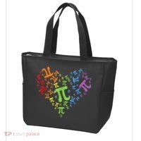 Heart Pi Day Funny Graphic Math Teacher Tote Bag thumb 3