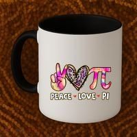Happy Pi Day Mathematic Math Teacher Peace Love Pi Day Gift Coffee Mug thumb 2