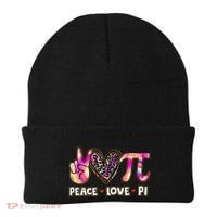 Happy Pi Day Mathematic Math Teacher Peace Love Pi Day Gift Beanie thumb 0
