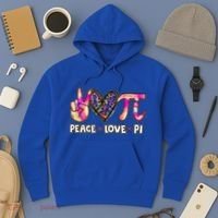 Happy Pi Day Mathematic Math Teacher Peace Love Pi Day Gift Hoodie thumb 3