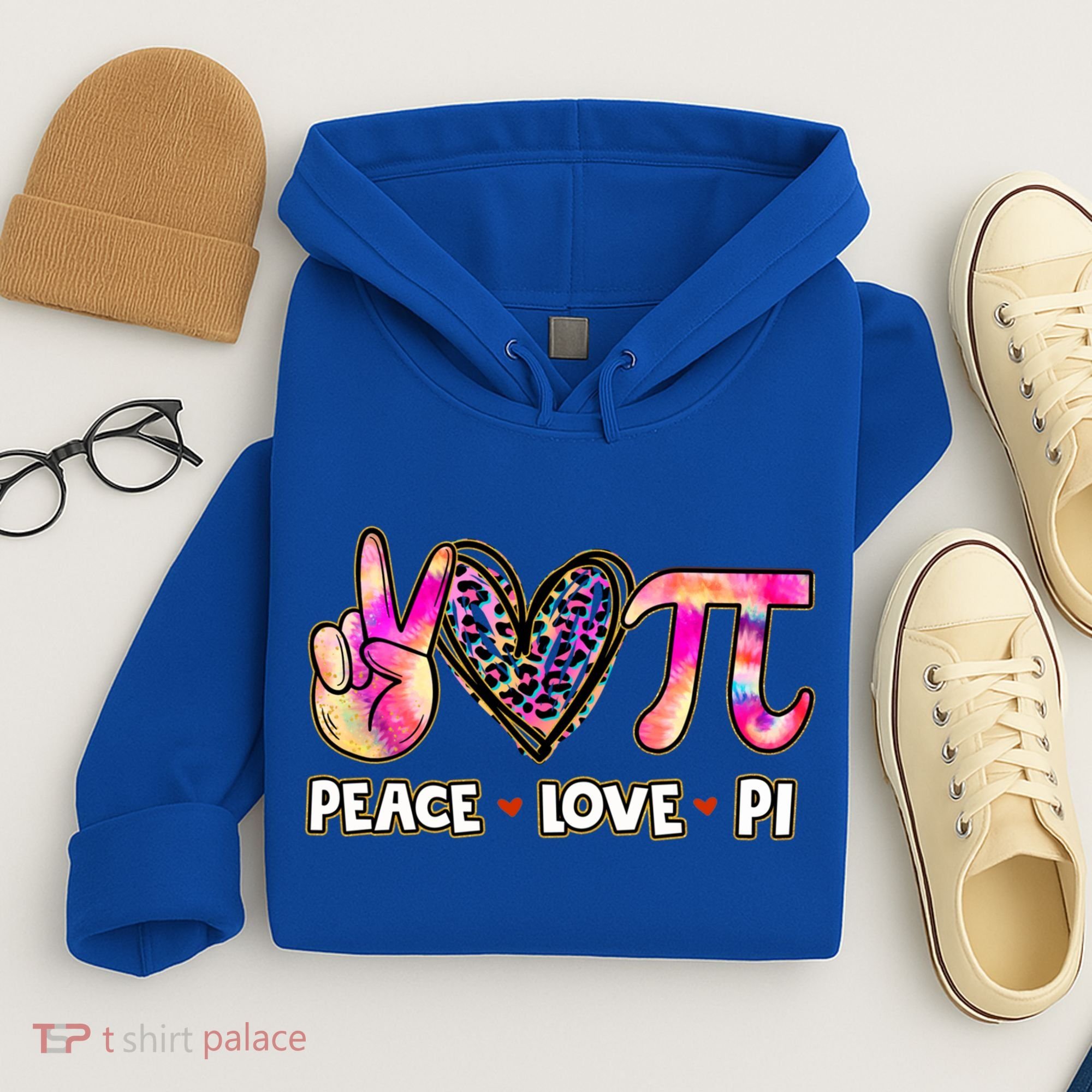 Happy Pi Day Mathematic Math Teacher Peace Love Pi Day Gift Hoodie