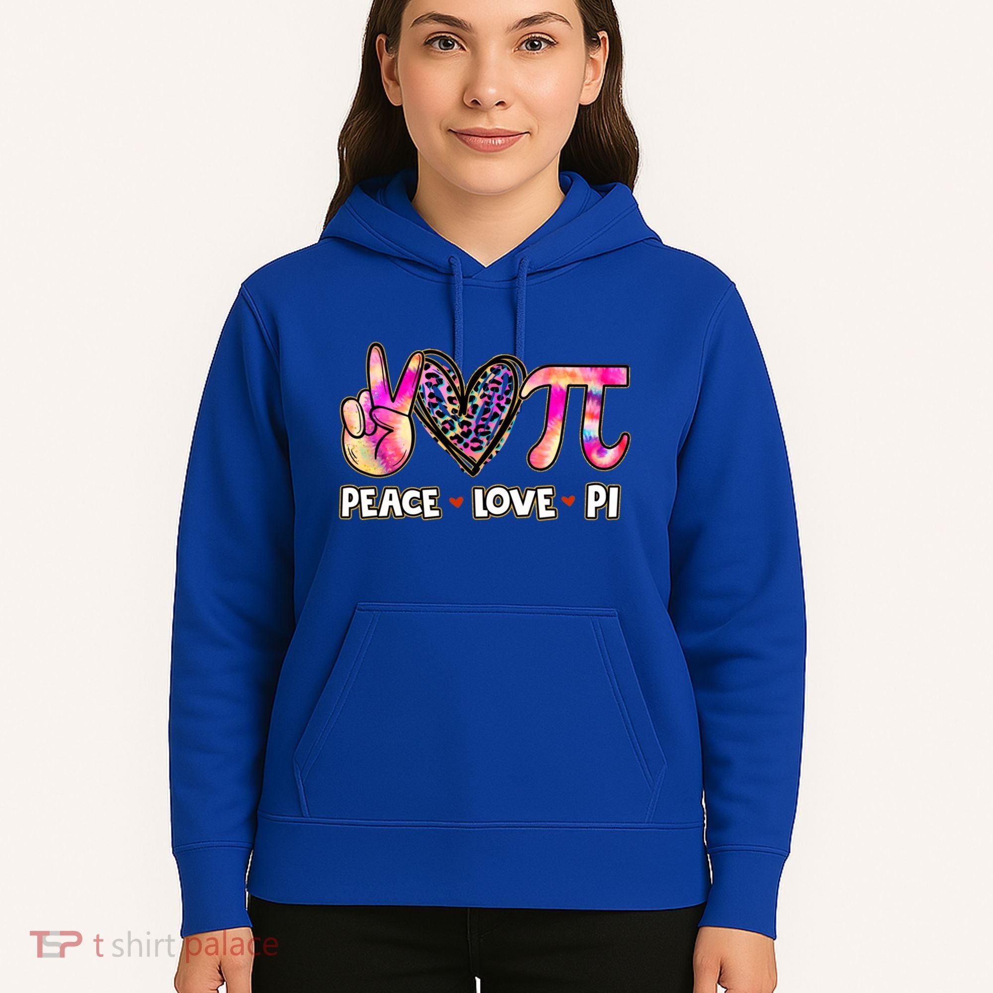 Happy Pi Day Mathematic Math Teacher Peace Love Pi Day Gift Hoodie