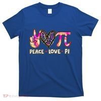 Happy Pi Day Mathematic Math Teacher Peace Love Pi Day Gift T-Shirt thumb 0