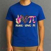 Happy Pi Day Mathematic Math Teacher Peace Love Pi Day Gift T-Shirt thumb 3