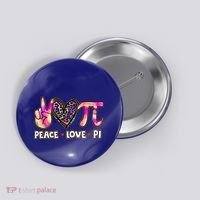 Happy Pi Day Mathematic Math Teacher Peace Love Pi Day Gift Button thumb 0