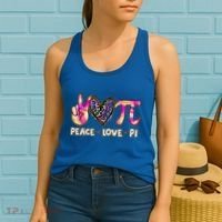 Happy Pi Day Mathematic Math Teacher Peace Love Pi Day Gift Women's Tank Top thumb 2