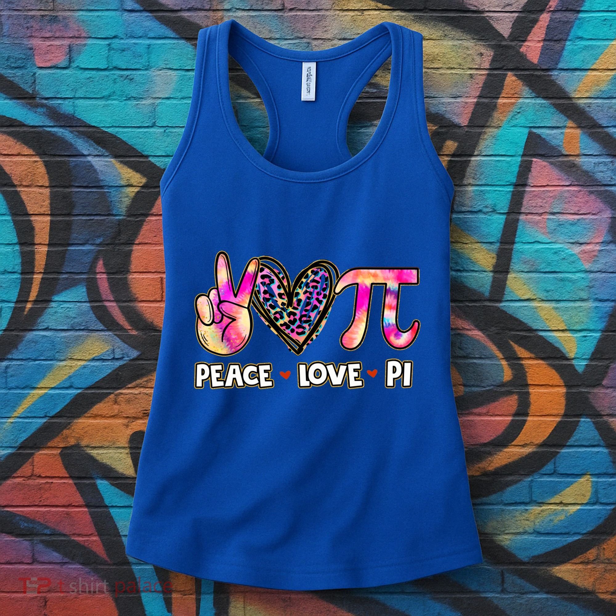 Happy Pi Day Mathematic Math Teacher Peace Love Pi Day Gift Women's Tank Top