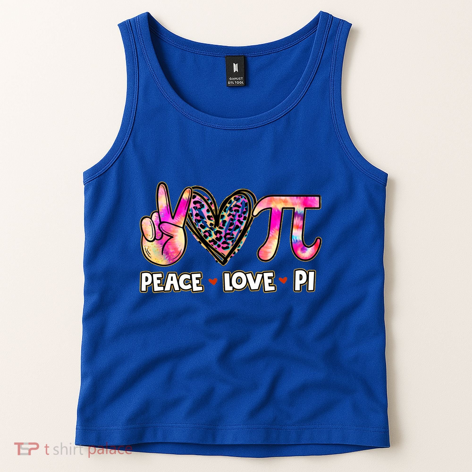 Happy Pi Day Mathematic Math Teacher Peace Love Pi Day Gift Tank Top