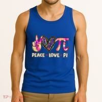 Happy Pi Day Mathematic Math Teacher Peace Love Pi Day Gift Tank Top thumb 3