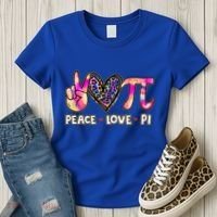 Happy Pi Day Mathematic Math Teacher Peace Love Pi Day Gift Women's T-Shirt thumb 3