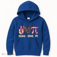 Happy Pi Day Mathematic Math Teacher Peace Love Pi Day Gift Kids Hoodie thumb 0