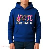 Happy Pi Day Mathematic Math Teacher Peace Love Pi Day Gift Kids Hoodie thumb 4
