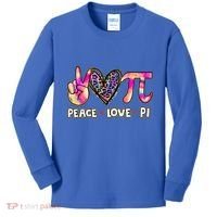 Happy Pi Day Mathematic Math Teacher Peace Love Pi Day Gift Kids Long Sleeve Shirt thumb 0