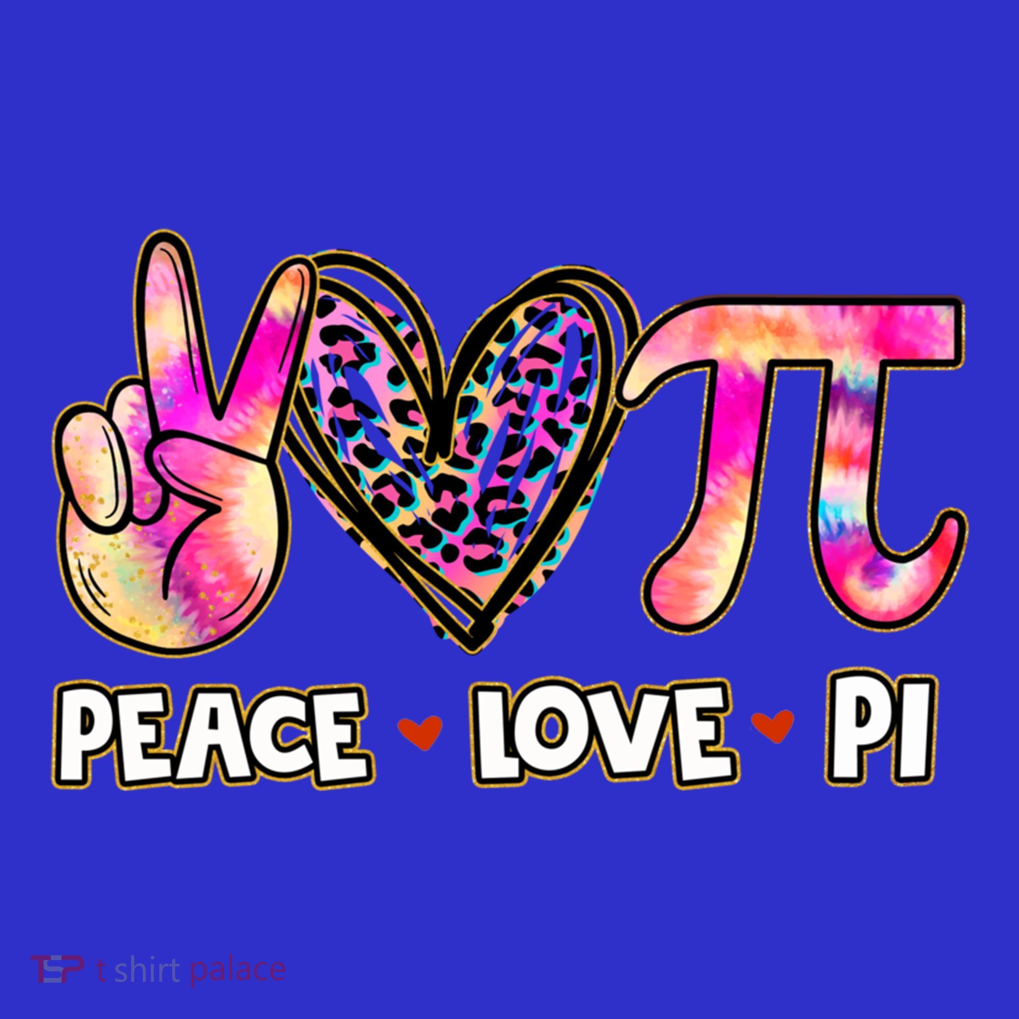Happy Pi Day Mathematic Math Teacher Peace Love Pi Day Gift Kids Long Sleeve Shirt