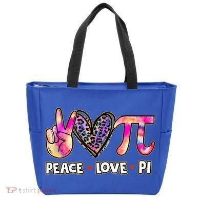 Happy Pi Day Mathematic Math Teacher Peace Love Pi Day Gift Tote Bag