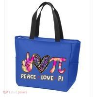 Happy Pi Day Mathematic Math Teacher Peace Love Pi Day Gift Tote Bag thumb 3