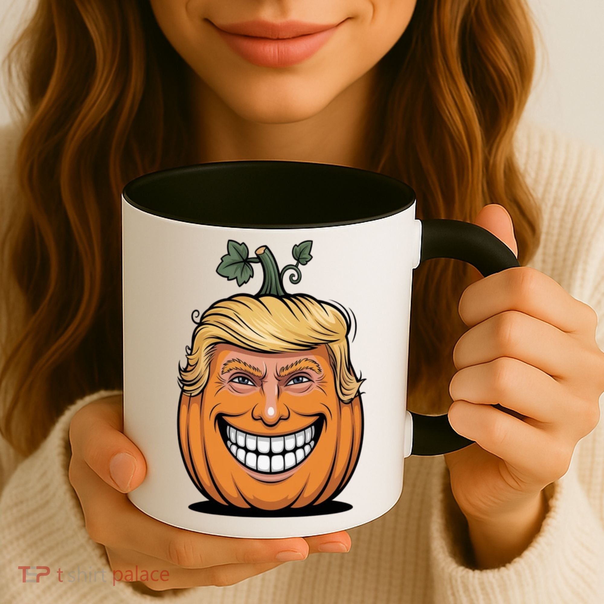 Halloween Pumpkin Donald Trump Funny Coffee Mug
