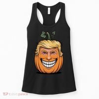 Halloween Pumpkin Donald Trump Funny Women's Tank Top thumb 0