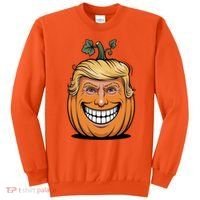 Halloween Pumpkin Donald Trump Funny Sweatshirt thumb 0