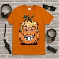 Halloween Pumpkin Donald Trump Funny T-Shirt thumb 5