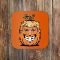 Halloween Pumpkin Donald Trump Funny Coaster thumb 0