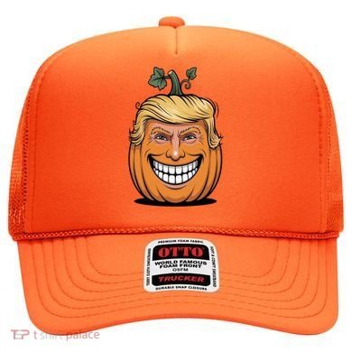 Halloween Pumpkin Donald Trump Funny Hat