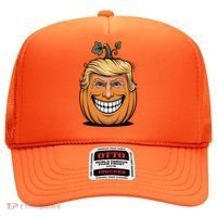 Halloween Pumpkin Donald Trump Funny Hat thumb 0
