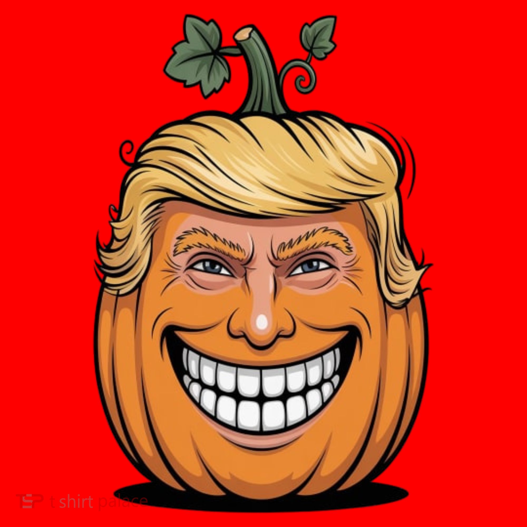 Halloween Pumpkin Donald Trump Funny Santa Hat
