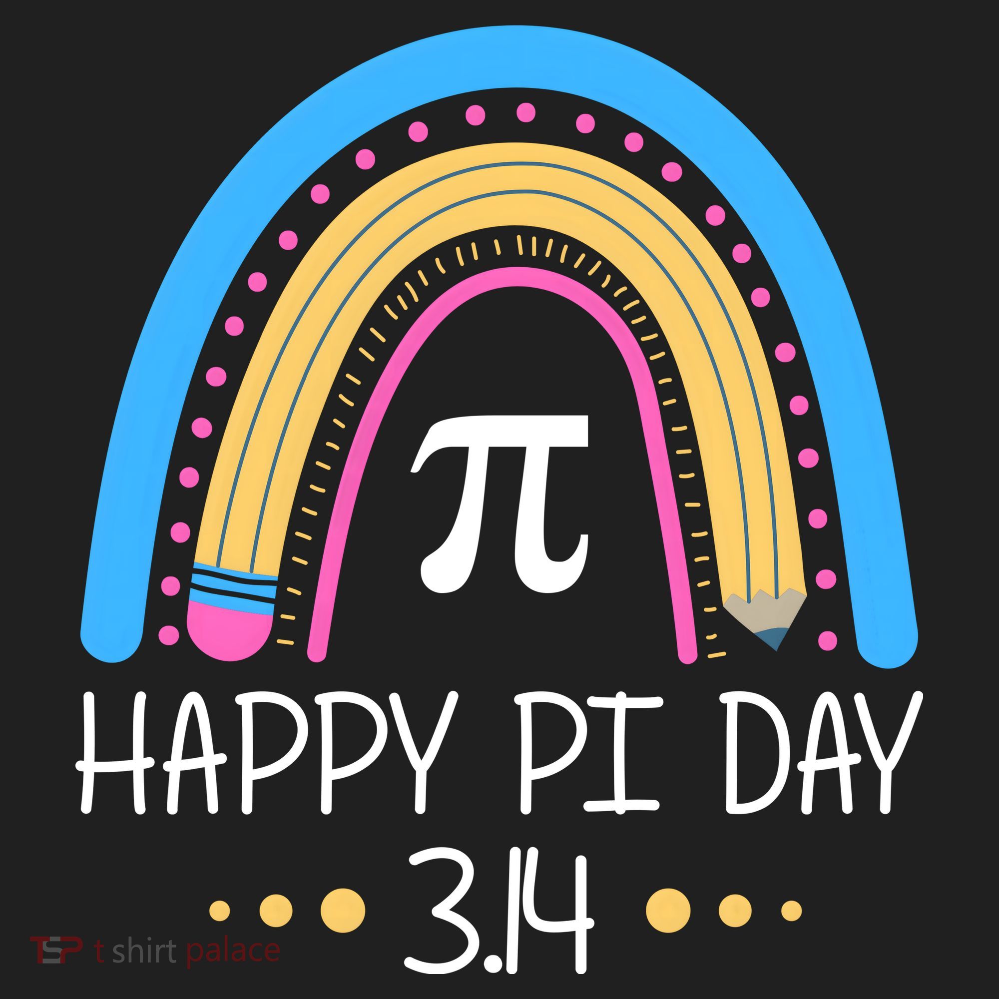 Happy Pi Day Pencil Rainbow March 14th Women's Sweatshirt