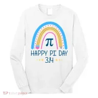 Happy Pi Day Pencil Rainbow March 14th Long Sleeve Shirt thumb 0