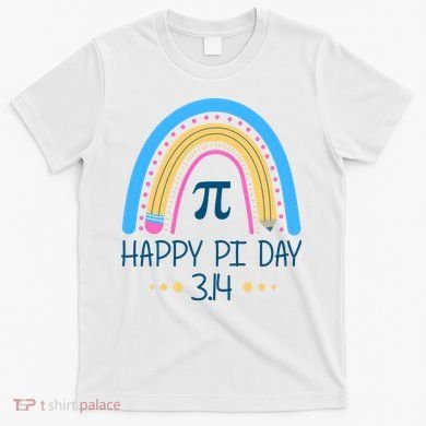 Happy Pi Day Pencil Rainbow March 14th T-Shirt