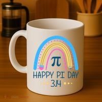 Happy Pi Day Pencil Rainbow March 14th Coffee Mug thumb 4