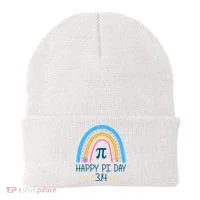 Happy Pi Day Pencil Rainbow March 14th Beanie thumb 0