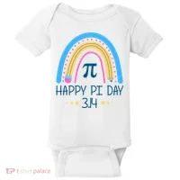 Happy Pi Day Pencil Rainbow March 14th Baby Bodysuit thumb 0