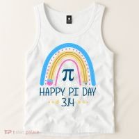Happy Pi Day Pencil Rainbow March 14th Tank Top thumb 2