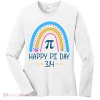 Happy Pi Day Pencil Rainbow March 14th Women's Long Sleeve Shirt thumb 0