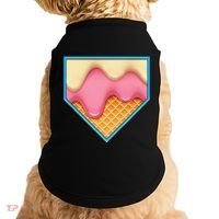 Home Plate Drip Ice Cream Dripping Softball & Baseball Doggie Tank thumb 0