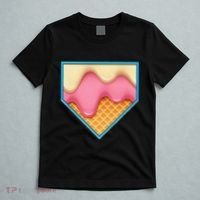 Home Plate Drip Ice Cream Dripping Softball & Baseball T-Shirt thumb 5