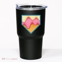 Home Plate Drip Ice Cream Dripping Softball & Baseball Tumbler thumb 0